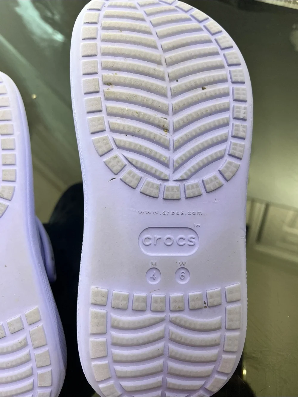 CROCS WOMEN Lavender Platform Clog Sandals